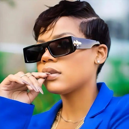 Box Frame Unisex Polarised Sunglasses