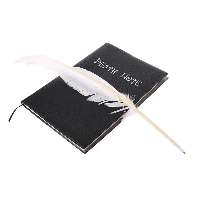 Death Note - Notebook Journal - Black Faux Leather Anime Journal for Fans & Cosplay