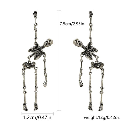 Bashful Skeleton Earrings