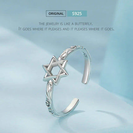 Star of David Cuff Ring