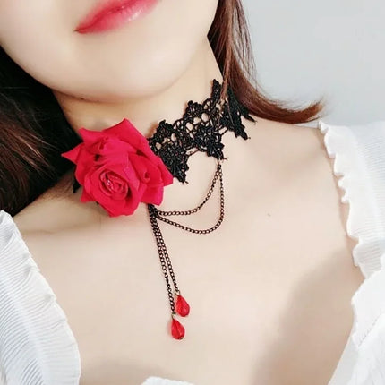 Gothic Lace Choker Necklaces