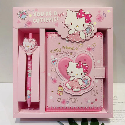 Dear Diary, Hello Kitty - Notebook Journal + Gel Pen - Gift Set, Stationery Set