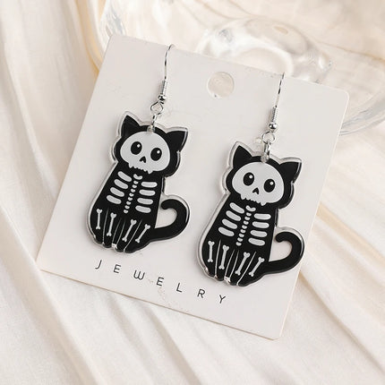 Halloween Kitty Earrings