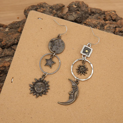 Sun Moon Stars Earrings