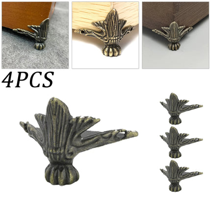 4PCS Antique Corner Box Legs