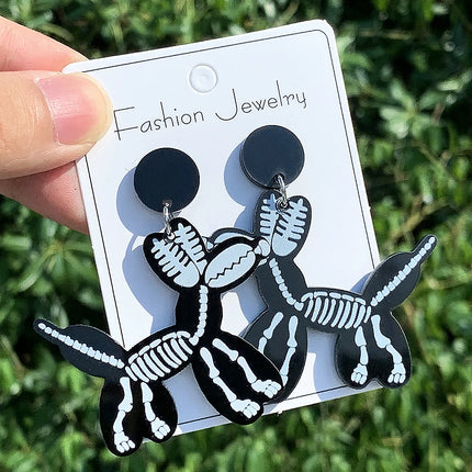 Black Heart Wings Earrings