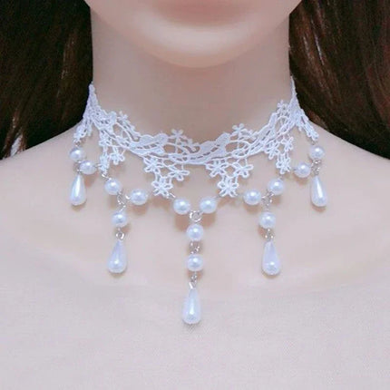 Gothic Lace Choker Necklaces