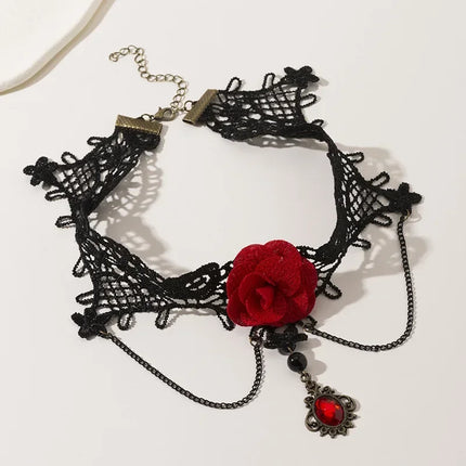 Gothic Lace Choker Necklaces