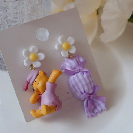 Winnie The Pooh Stud Earrings