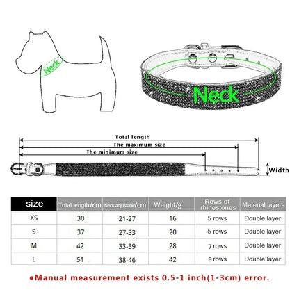 Jewelled Suede Pet Collar