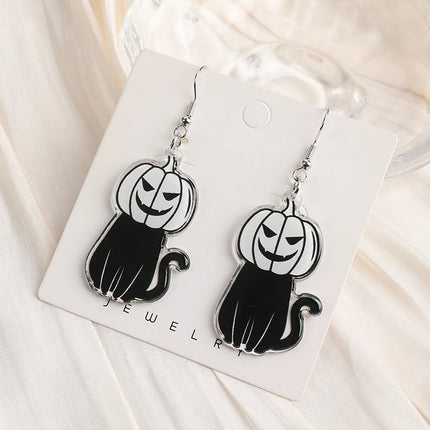 Halloween Kitty Earrings