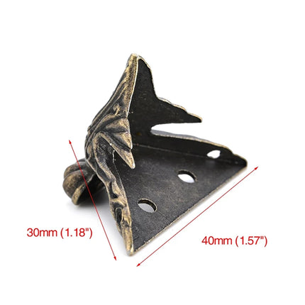 4PCS Antique Corner Box Legs