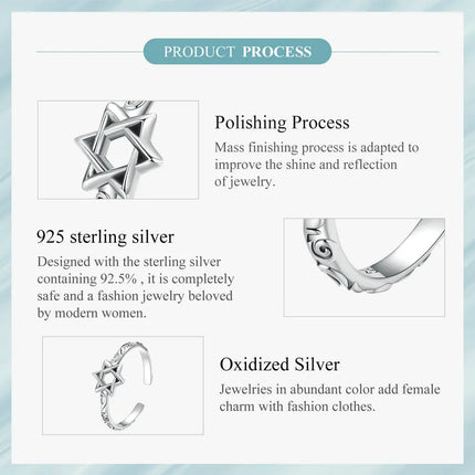 Star of David Cuff Ring