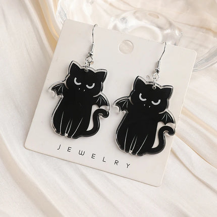 Halloween Kitty Earrings