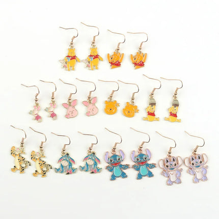 Winnie the Pooh Characters Earrings