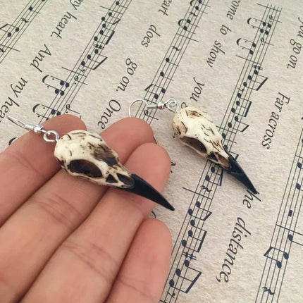 Raven Skull Earrings