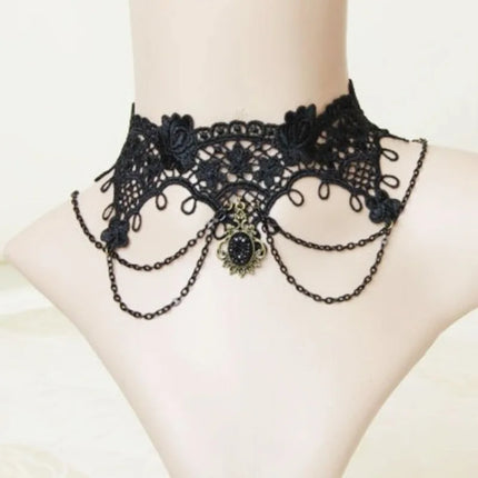 Gothic Lace Choker Necklaces