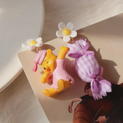 Winnie The Pooh Stud Earrings