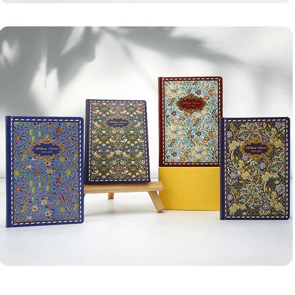 Vintage Floral Hardcover Notebook - Hardcover Journal Set, Elegant Old English Patterned Notebooks for Writing, Gifting & Collecting