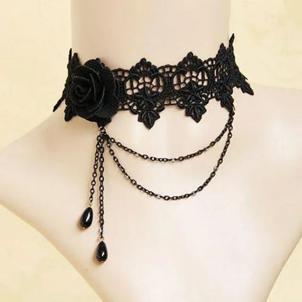 Gothic Lace Choker Necklaces