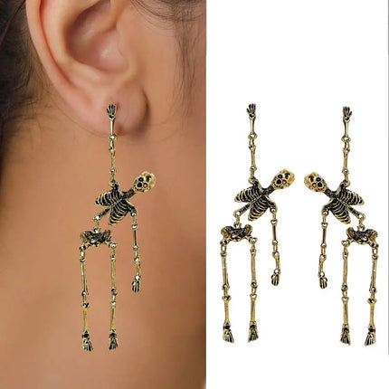 Bashful Skeleton Earrings