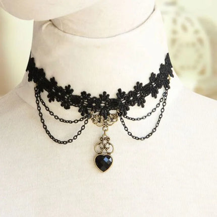 Gothic Lace Choker Necklaces