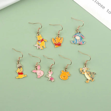 Winnie the Pooh Characters Earrings