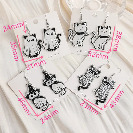 Halloween Kitty Earrings