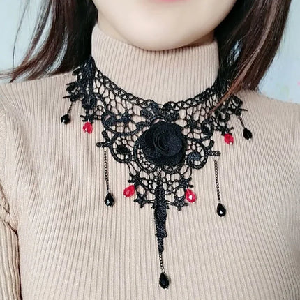 Gothic Lace Choker Necklaces