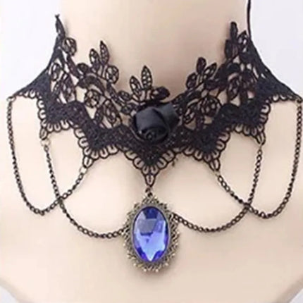 Gothic Lace Choker Necklaces