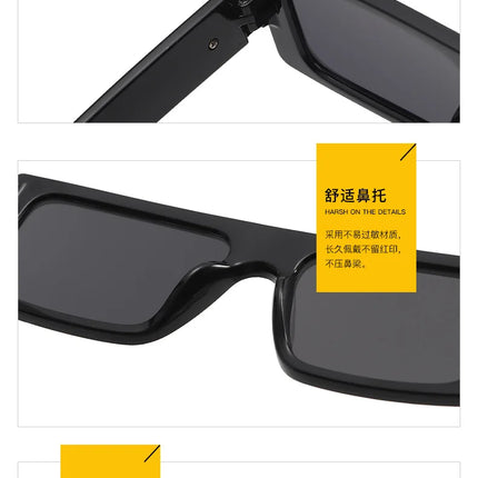 Box Frame Unisex Polarised Sunglasses