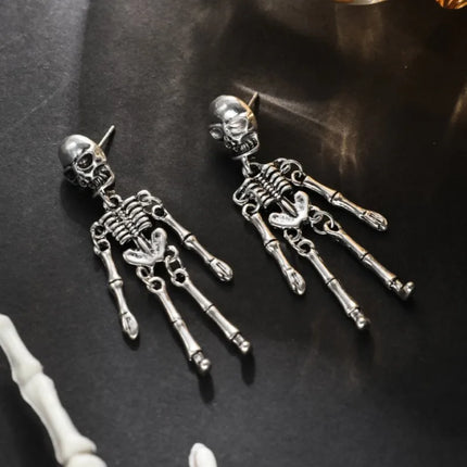 Bashful Skeleton Earrings
