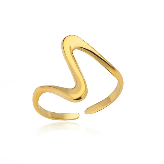 Abstract Wave Ring