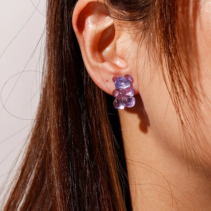 Candy Colors Animal Earrings