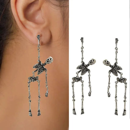 Bashful Skeleton Earrings