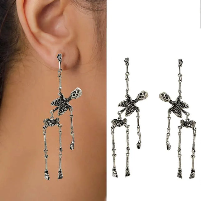 Bashful Skeleton Earrings
