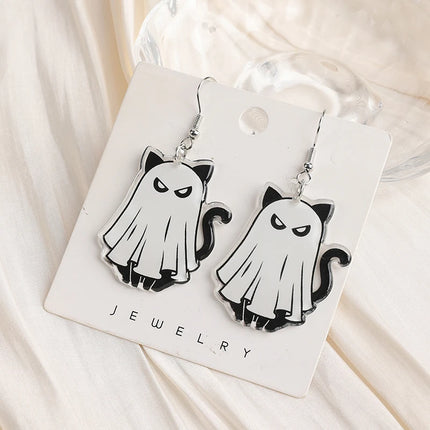 Halloween Kitty Earrings