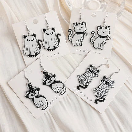 Halloween Kitty Earrings