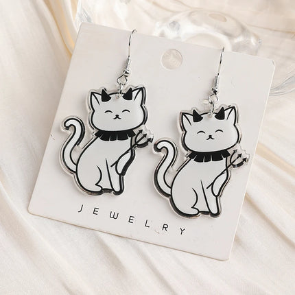 Halloween Kitty Earrings