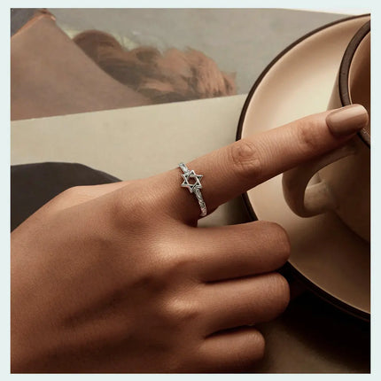 Star of David Cuff Ring