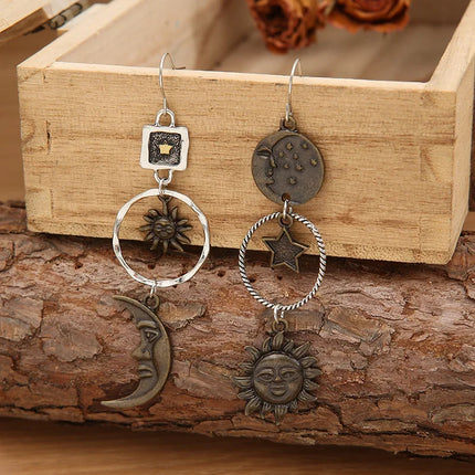 Sun Moon Stars Earrings