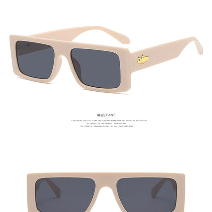 Box Frame Unisex Polarised Sunglasses