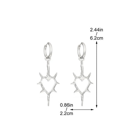 Heart of Thorns Earrings