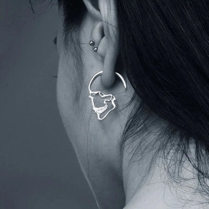 Skull Face Earrings