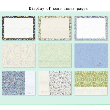 Vintage Floral Hardcover Notebook - Hardcover Journal Set, Elegant Old English Patterned Notebooks for Writing, Gifting & Collecting