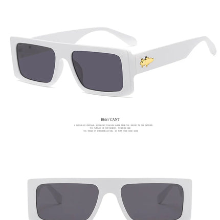 Box Frame Unisex Polarised Sunglasses