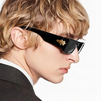 Box Frame Unisex Polarised Sunglasses