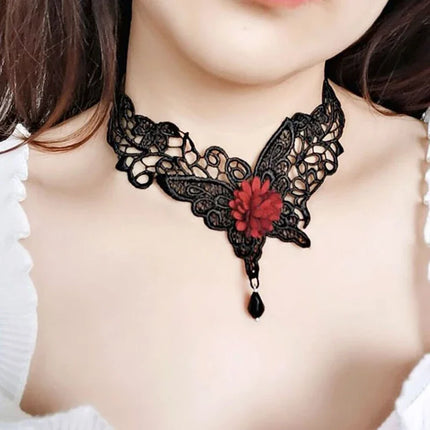Gothic Lace Choker Necklaces