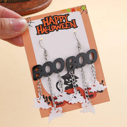 Black Heart Wings Earrings