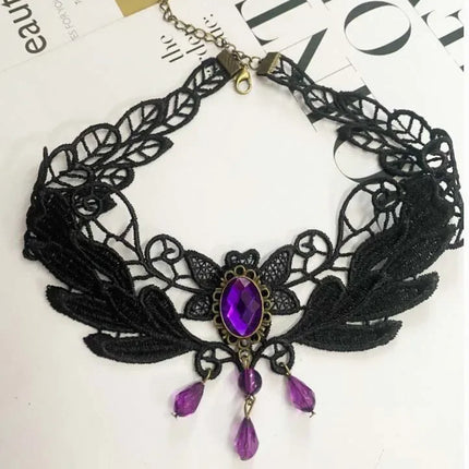 Gothic Lace Choker Necklaces